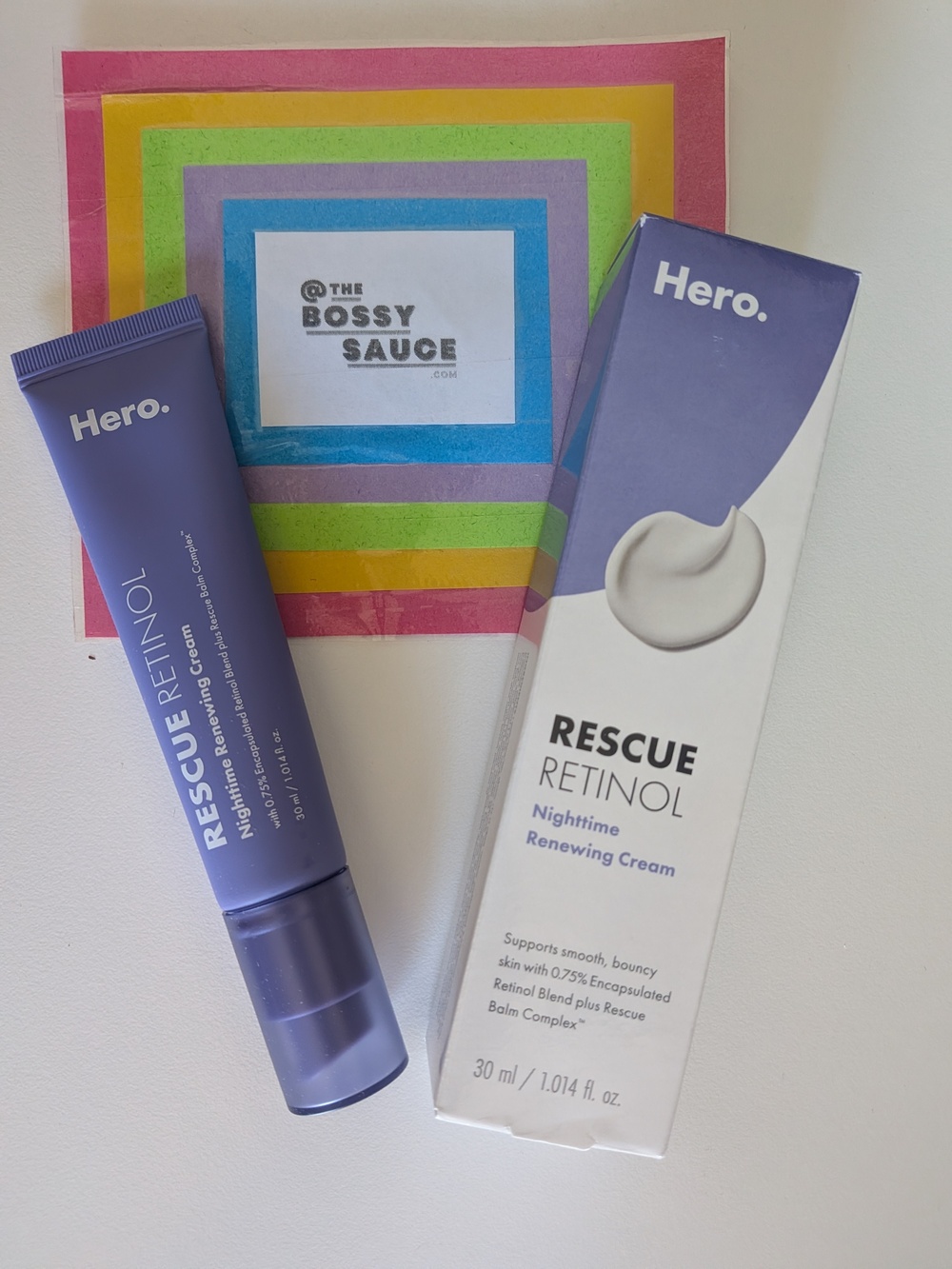 🌸 Hero Cosmetics Rescue Retinol Nighttime Renewing Cream K-Beauty 30ml NWT